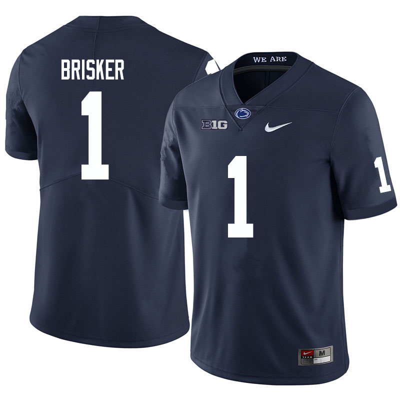 NCAA Nike Men's Penn State Nittany Lions Jaquan Brisker #1 College Football Authentic Navy Stitched Jersey OIT7398SL